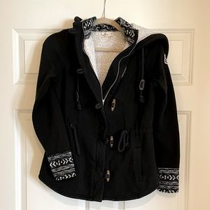 Sherpa Lined Zip Hoodie—Hollister